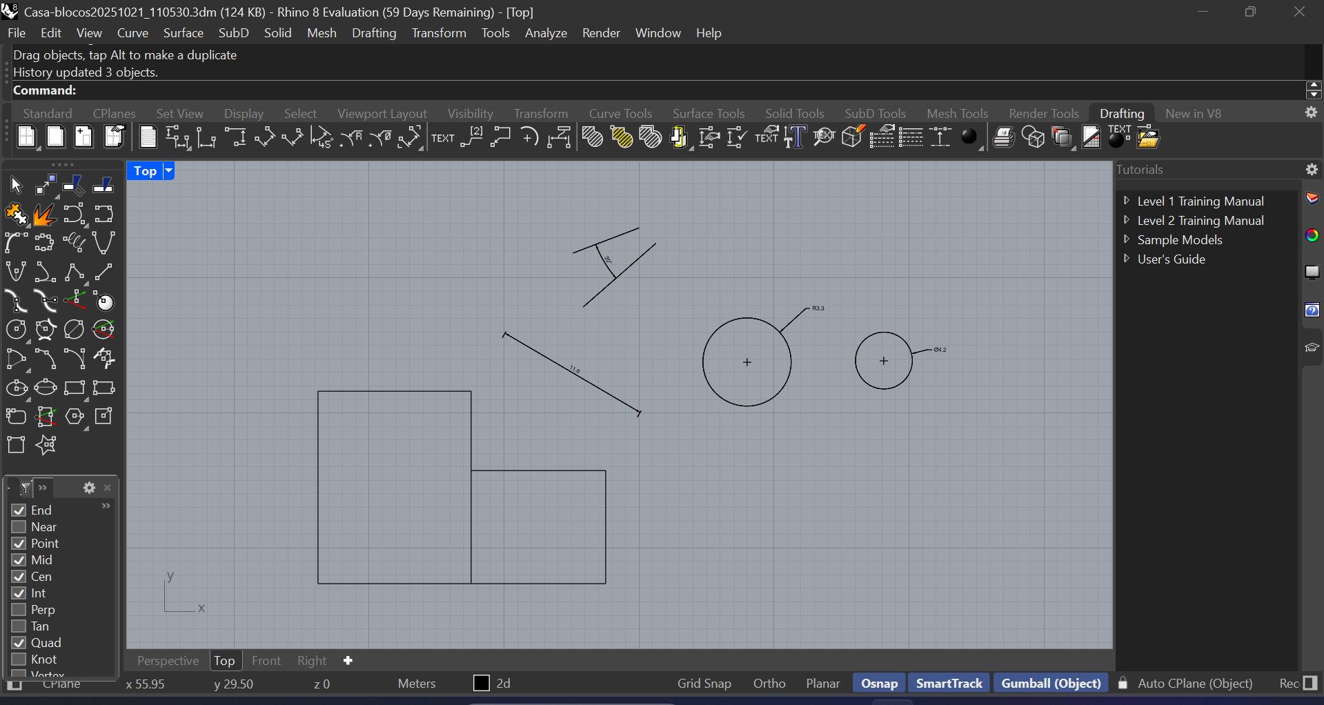 Exercicio pratico de aplicação de cotagens