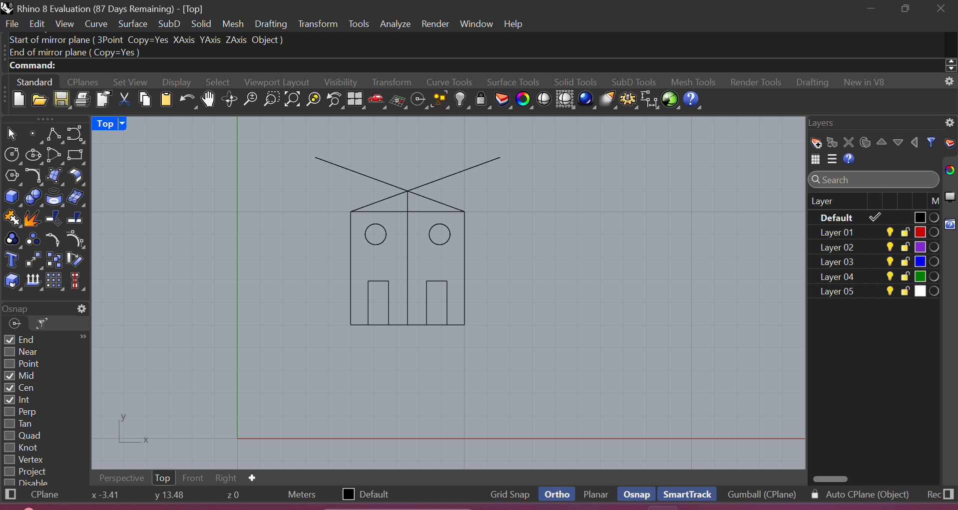 exemplo de exercicio onde usamos o mirror