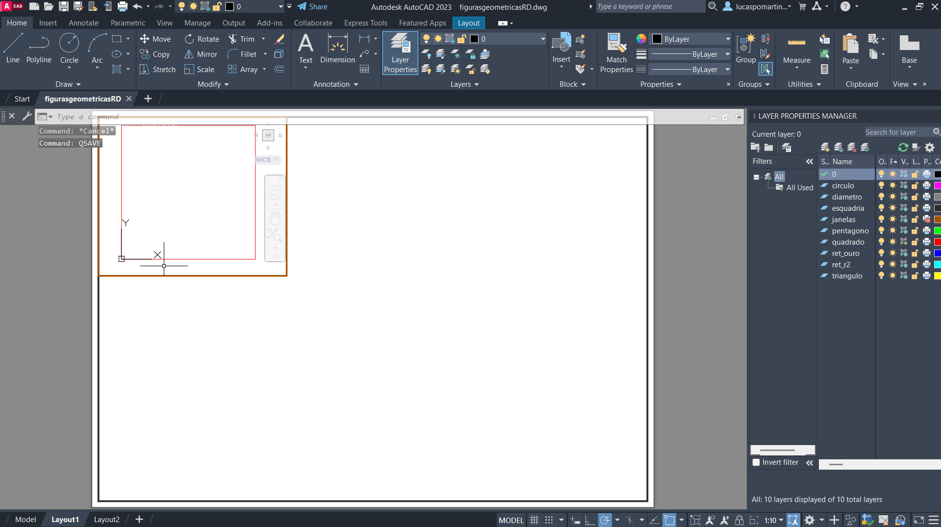 Exercício AutoCad 1