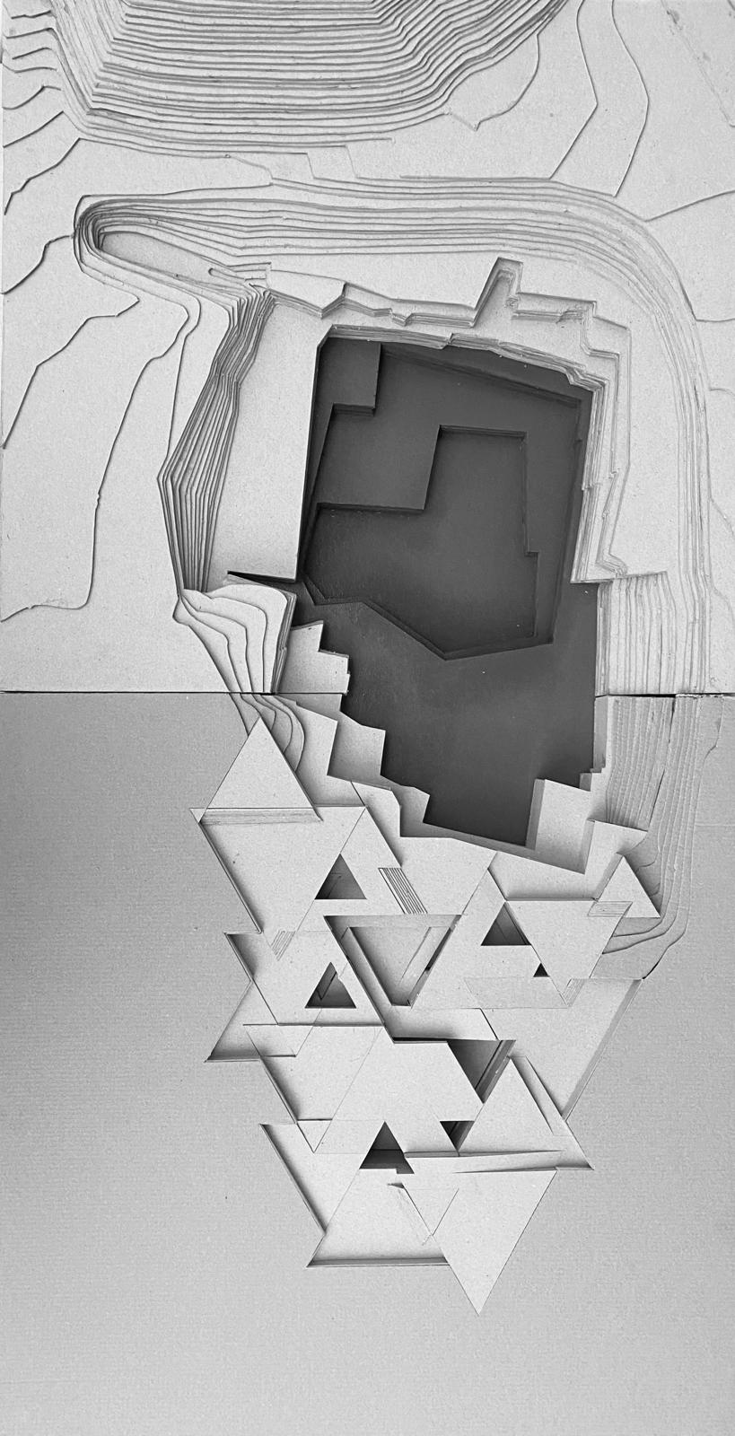 Fotografia da maquete da pedreira 8