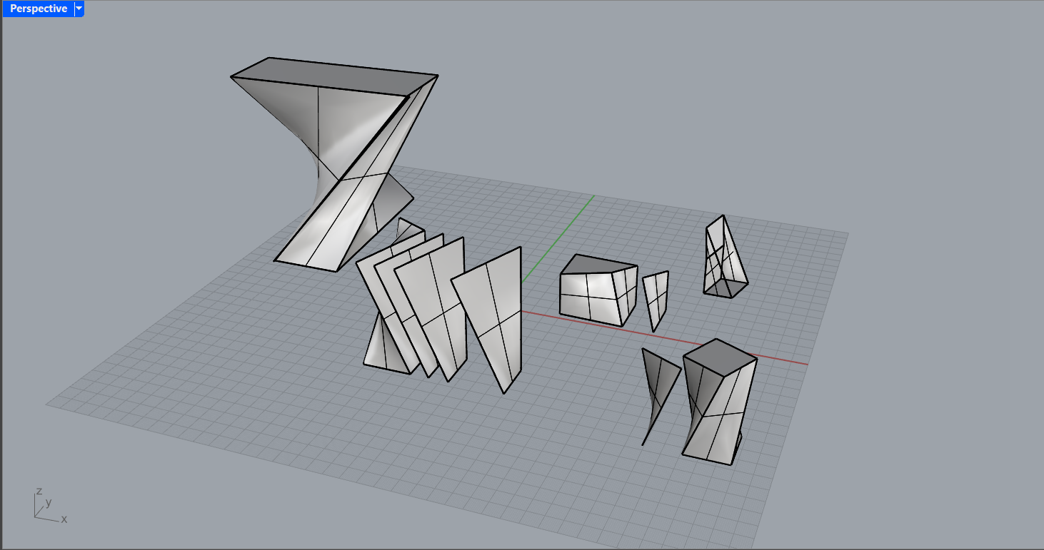 Testes em 3d no Rhino