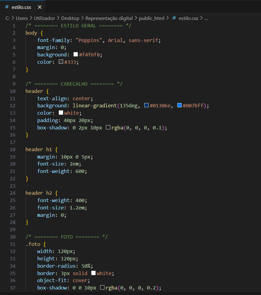 Screenshot da Semana 2